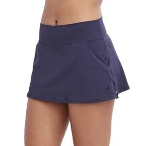 NWT New Nautica Swim Womens Medium Deep Sea Navy Swim Skort ONLY w Pockets